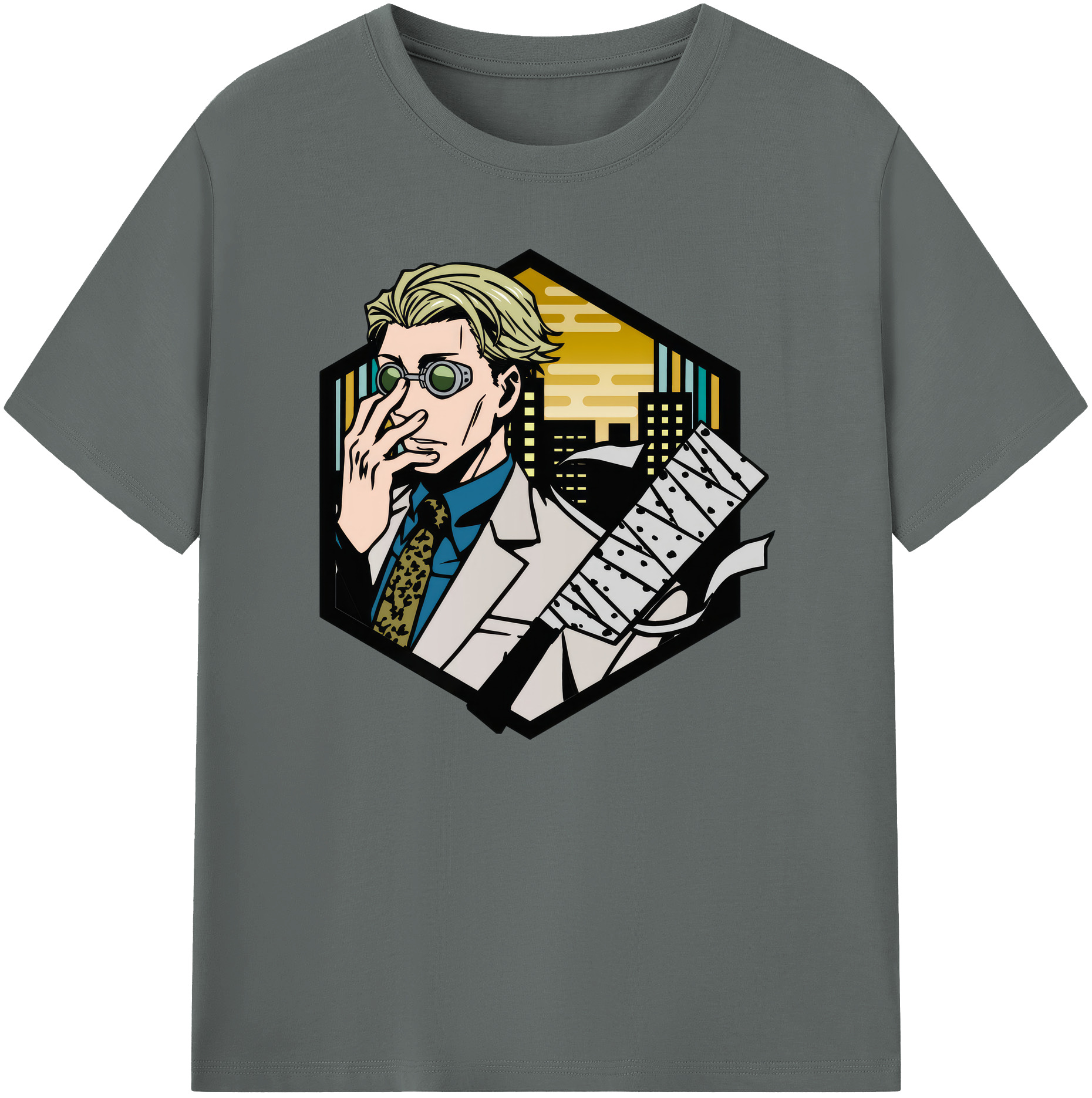 （画像用） 呪術廻戦 Jujutsu Kaisen 綿100％ メンズ半袖Tシャツ｜肌触りやわらか＆通気性
